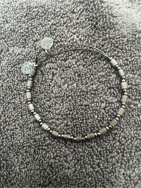 Alex and Ani Silver-Tone Ribbed Bead Expandable Bracelet
